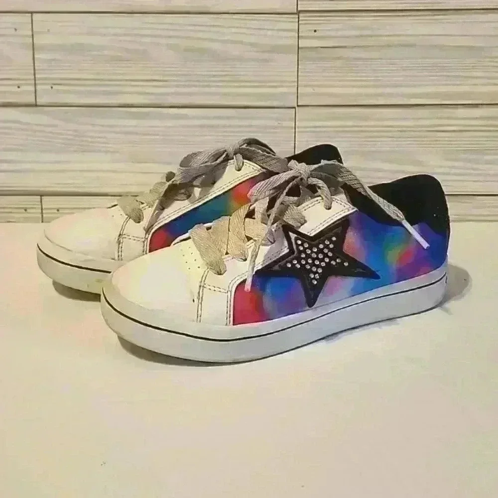 Skechers Girls Hi-Lite Starry Cloud Lace Up Sneakers Shoe Size 13.5